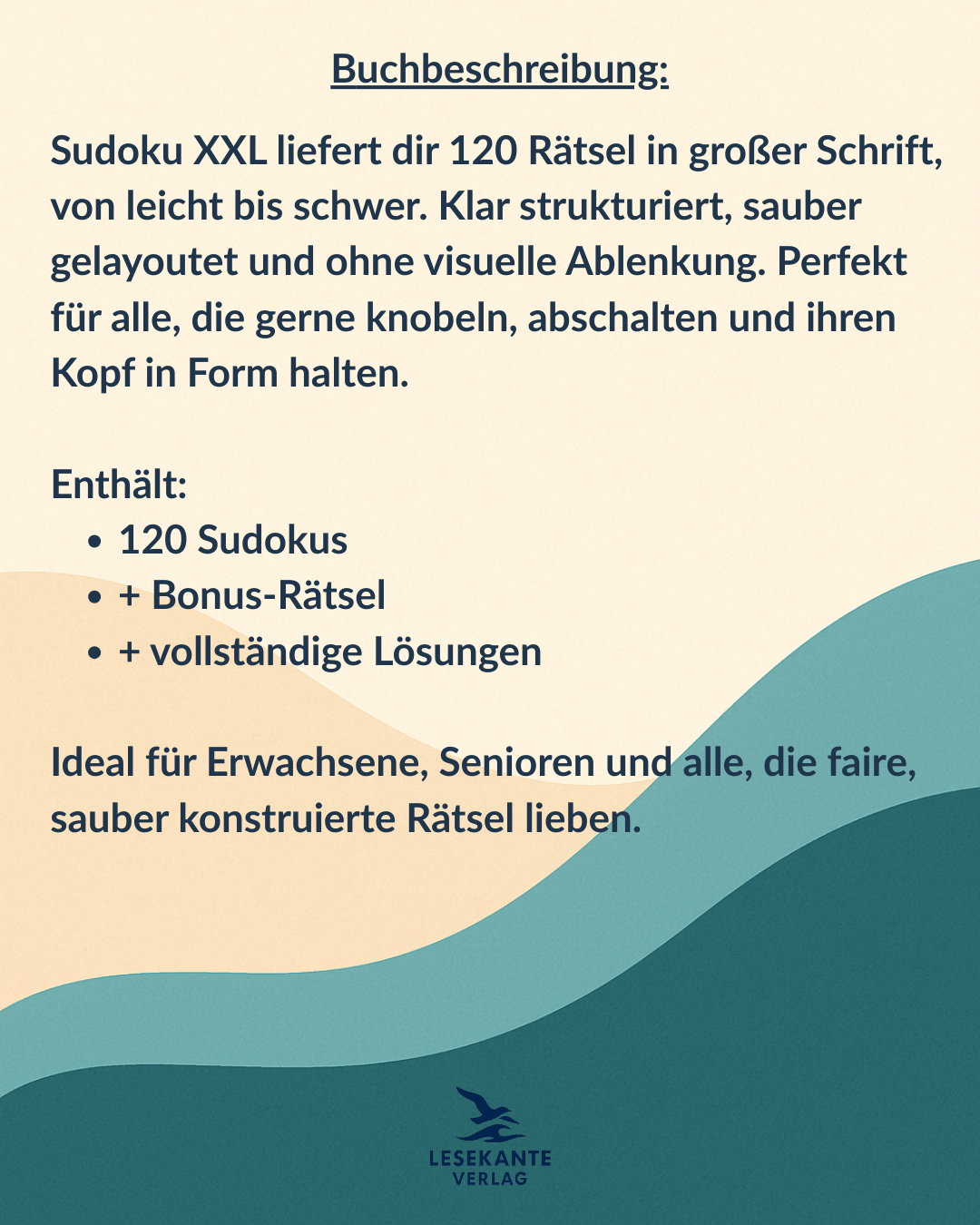 Suduko-Buchbeschreibung